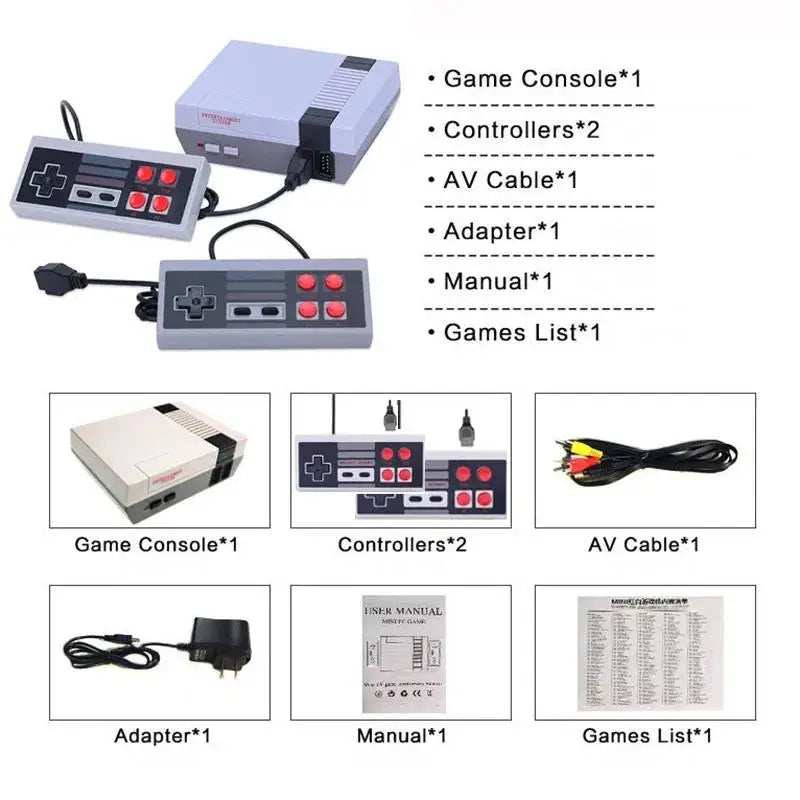 Pixelhubz 8-Bit Classic Games Console